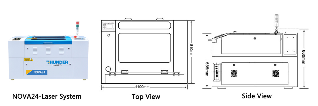 nova24 size laser cutter