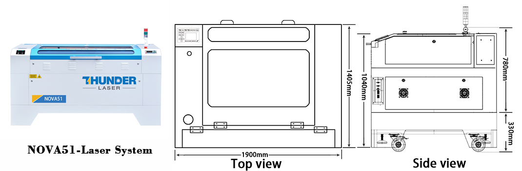 nova51 size laser cutter