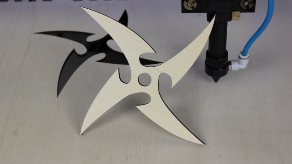 Real Ninja Shooting Stars Shuriken (Two Ninja Stars, Wooden Box