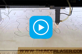 What laser cutter can create: laser cutting wood – dinosaur model cutting