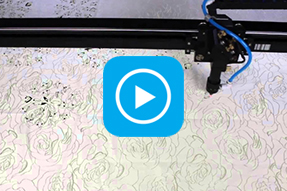 What laser cutter can create: laser cutting fabric – flower