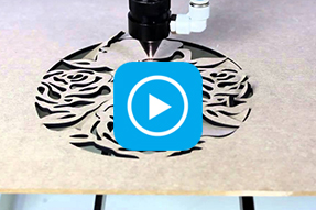What laser cutter can create: laser cutting MDF – a rose coaster