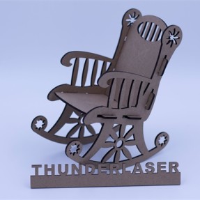 Laser MDF model cutting – cutting a chair