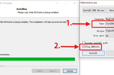How to install the CorelDraw plugin for RDWorks